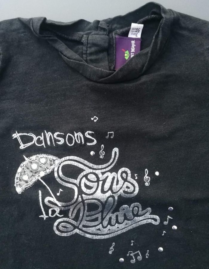 Tee-shirt ML 3 ans fille sergent major - photo numéro 2