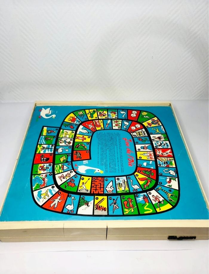 Multijeux Tablajeux (jeu des petits chevaux, jeu de l’oie, loto, dominos...) vintage - photo numéro 6