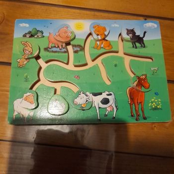 Jeu en bois animaux à assembler