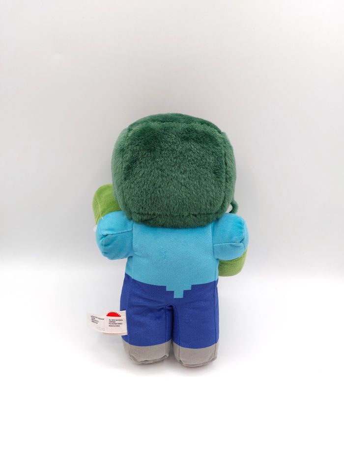 Peluche zombie MINECRAFT Mojang studios MATTEL 2022 doudou 24 cm vert bleu - photo numéro 6