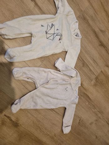 Lot de 2 pijamas velours