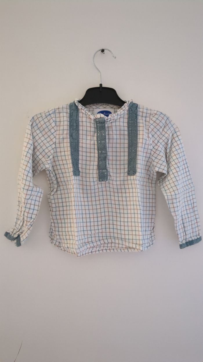 Chemise à carreaux Patricia Mendiluce 2 ans