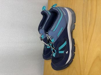 Chaussures imperméables de randonnée enfant avec lacet - CROSSROCK Quechua 36