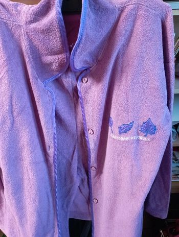 Pyjama femme coton doux violet