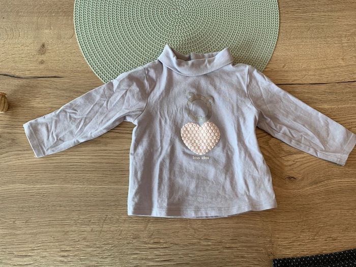 Ensemble 3 pièces fille pentalon et 2 sous pull - 12 mois - obaibi - photo numéro 9