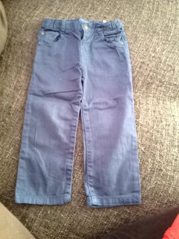 Pantalon bleu Monoprix style jeans - 24 mois