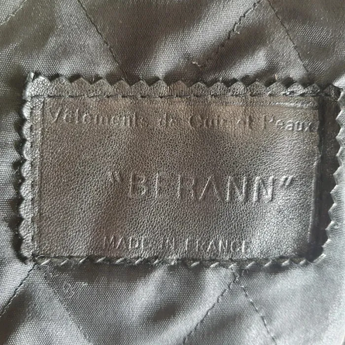 Manteau femme cuir et peaux "Berann" taille L Made in France - photo numéro 7
