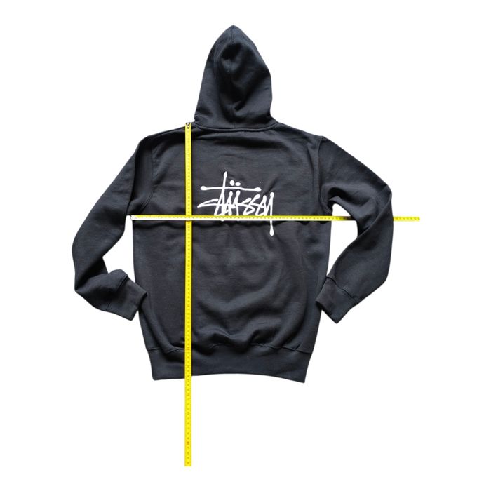 hoodie rework stussy style noir très bon état taille S - photo numéro 5