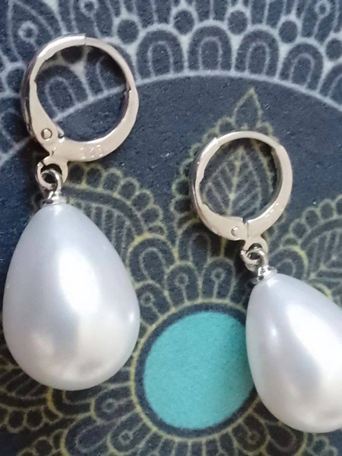 Boucles d'oreilles bohèmes en argent 925 - photo numéro 2