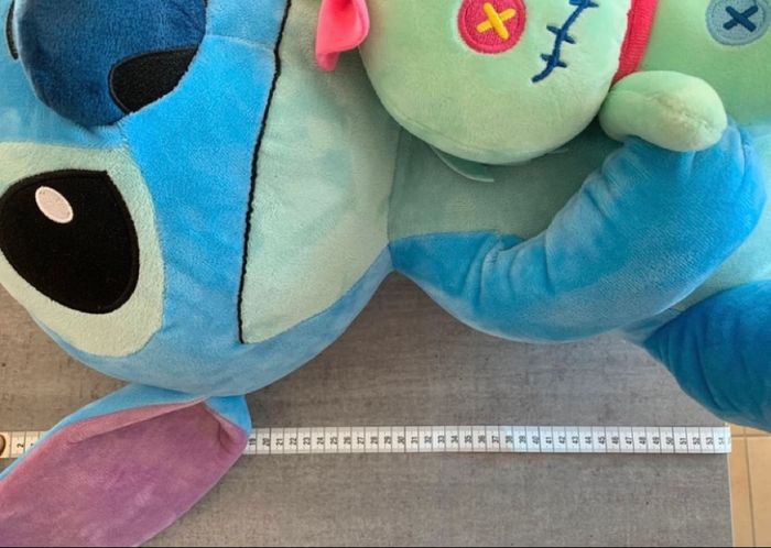 Grande peluche 50 cm Stitch avec doudou Scrump - photo numéro 9
