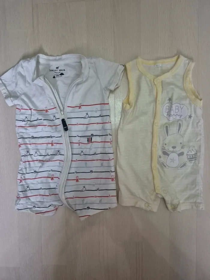 Combi short garçon 3 mois