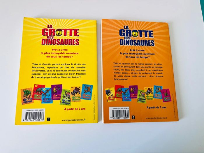 Lot de 2 livres la grottes des dinosaures - photo numéro 2
