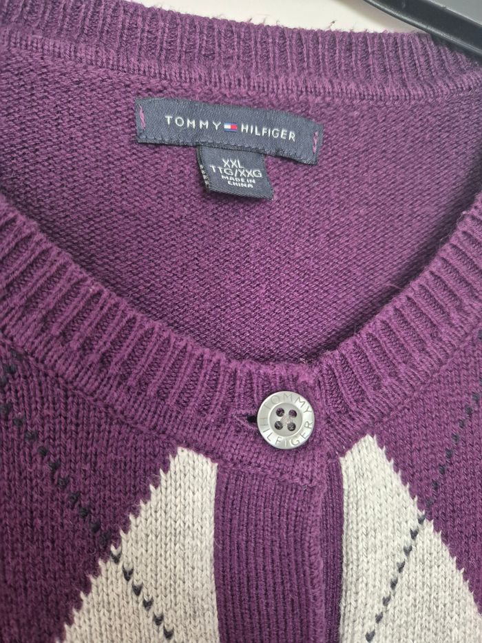 Cardigan vintage - Tommy Hilfiger - Taille XXL - photo numéro 6