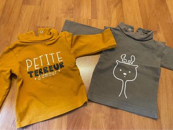 Lot de 2 sous-pull 3 mois