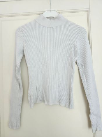 Pull col roulé blanc crème Jennyfer taille M