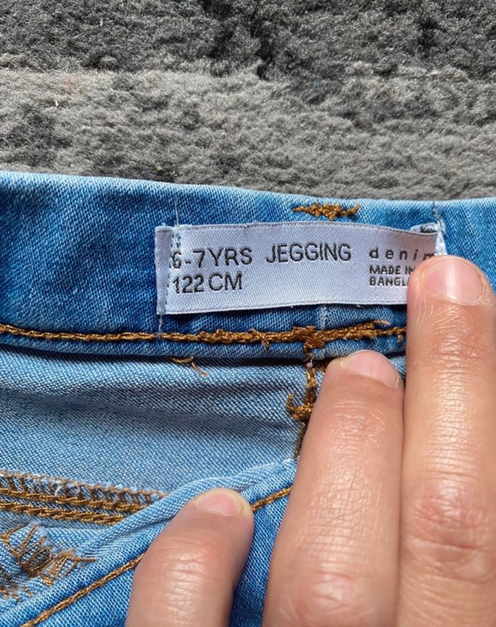 Jegging, 6/7 ans - 122 cm , Denim co - photo numéro 3