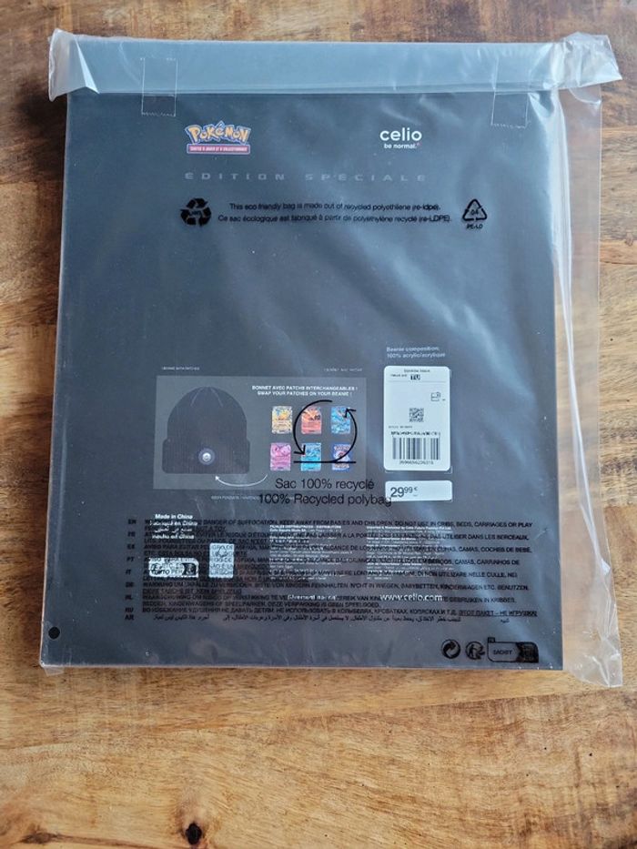 Bonnet pokemon celio avec carte édition spéciale collection - photo numéro 5