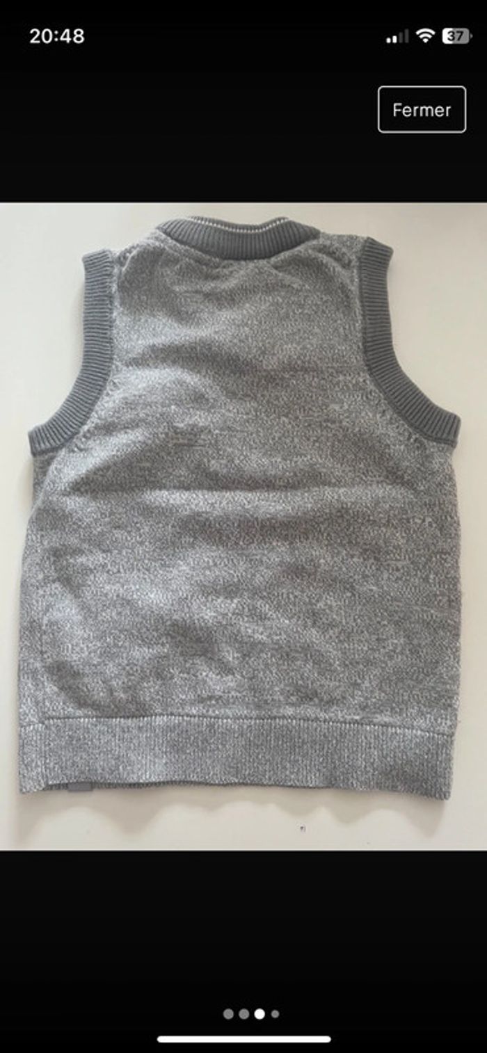 Pull sans manches orchestra gris 3 ans - photo numéro 3