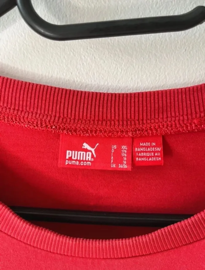🌹 Tee-shirts Puma / rouge - T/16Ans 🌹 - photo numéro 4
