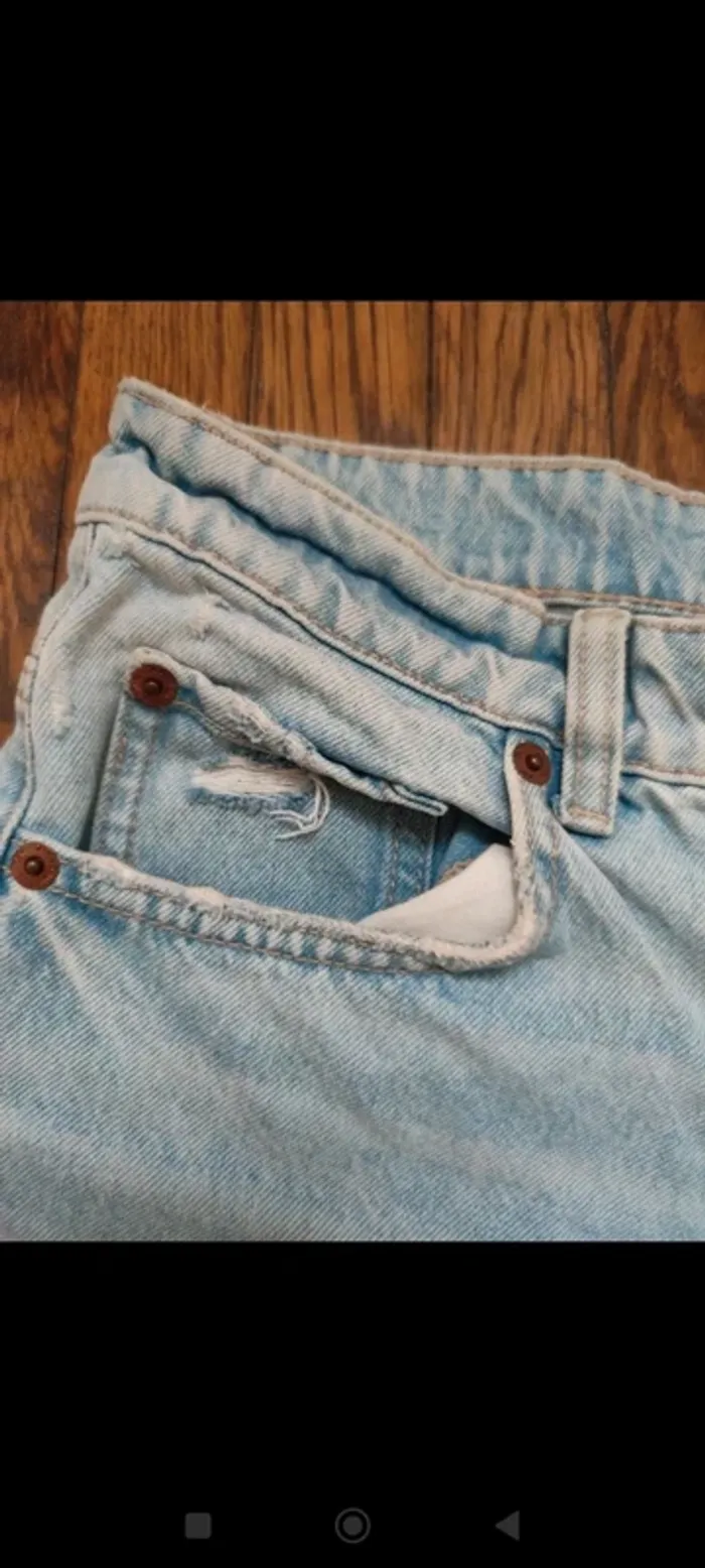 Shorts en jean taille L 40 Zara - photo numéro 3