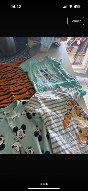 Lot barboteuses Disney