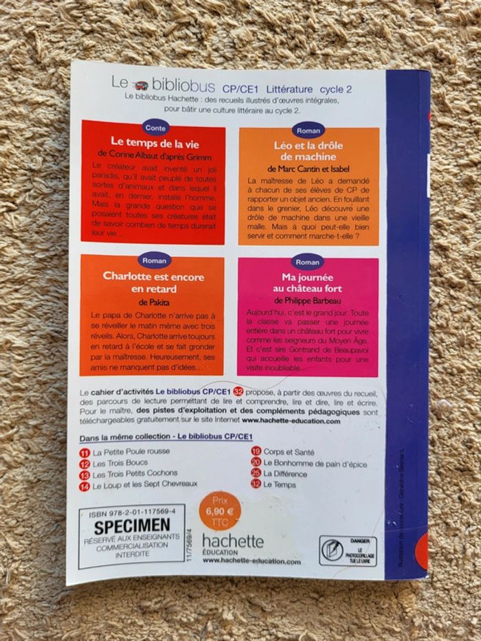 Livre enfant Le bibliobus découverte du temps Le temps CP CE1 - photo numéro 2