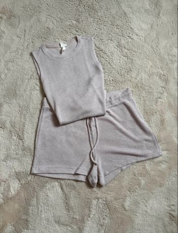 Ensemble t-shirt et short H&M beige