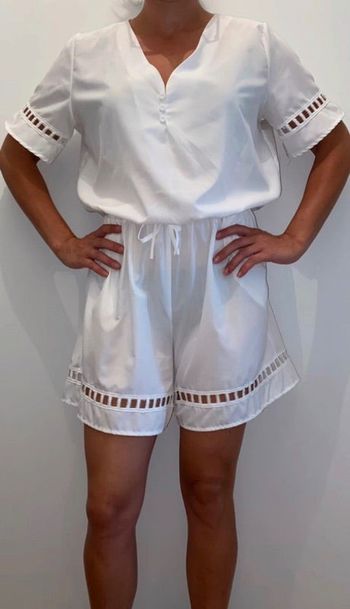 Combishort blanc