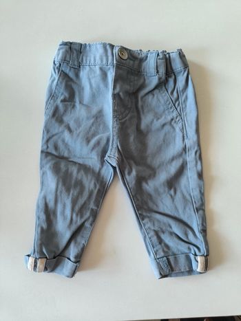 Pantalon bleu gris 3 mois