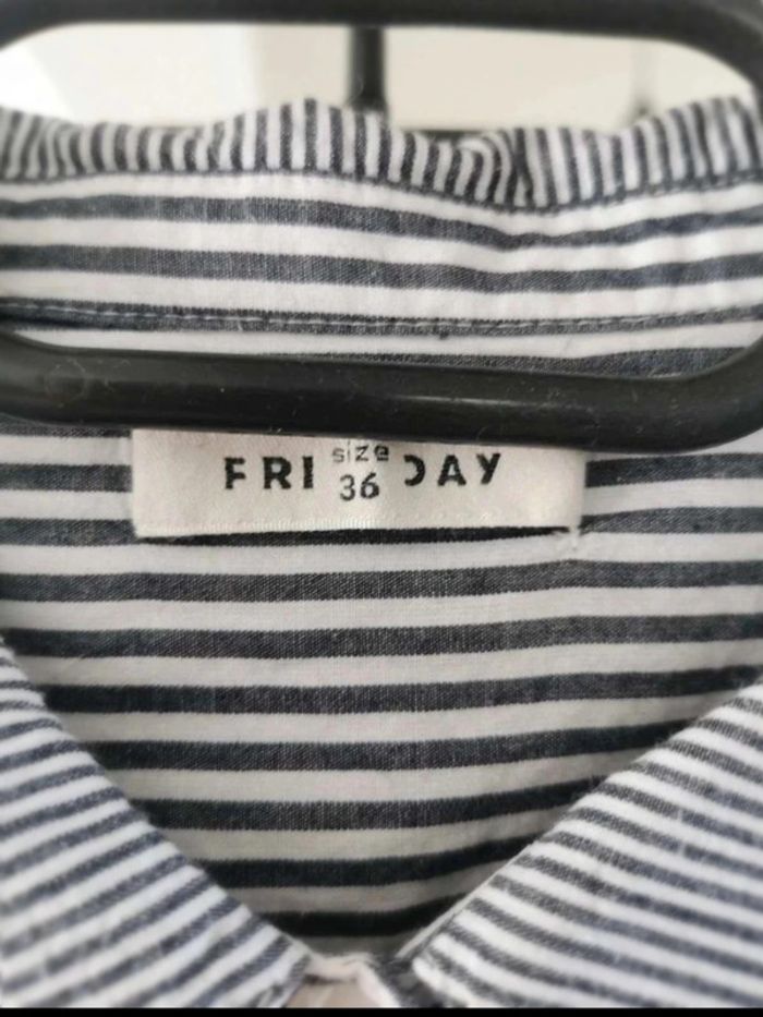 Chemise  mi  longue rayée 36 - photo numéro 6
