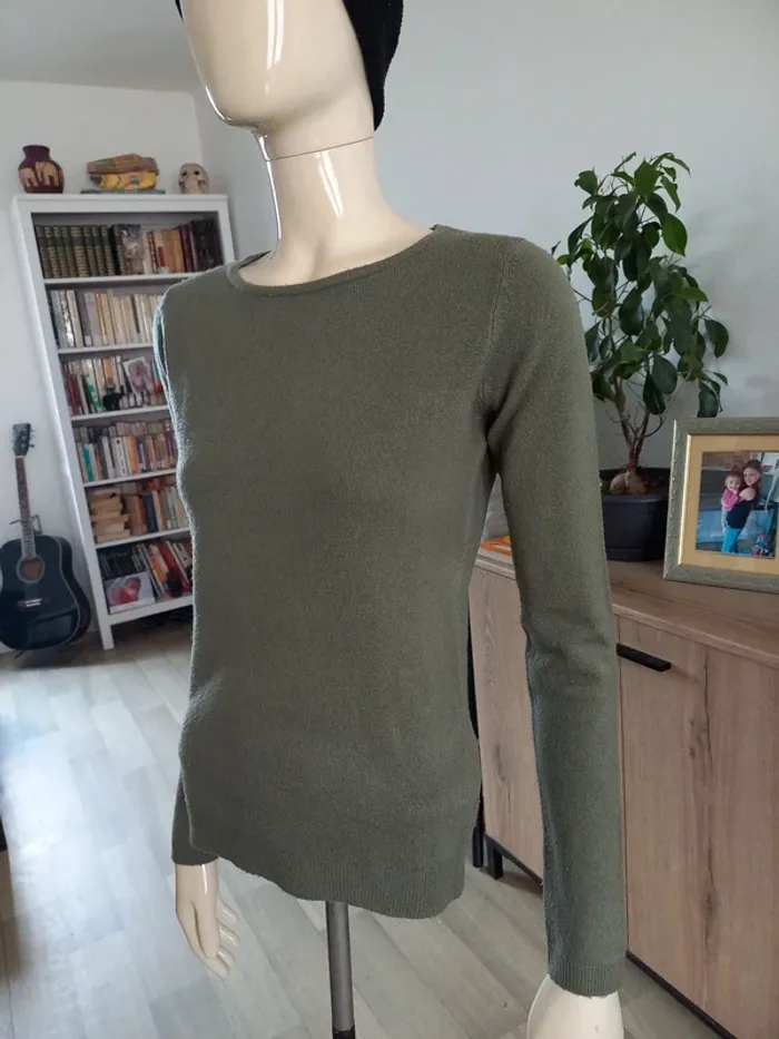 Pull femme kaki XS - photo numéro 3