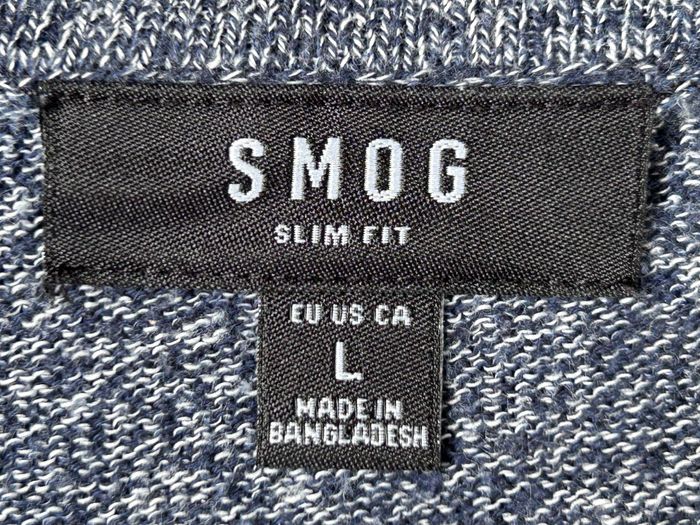 Pull bleu SMOG - Taille L - photo numéro 3