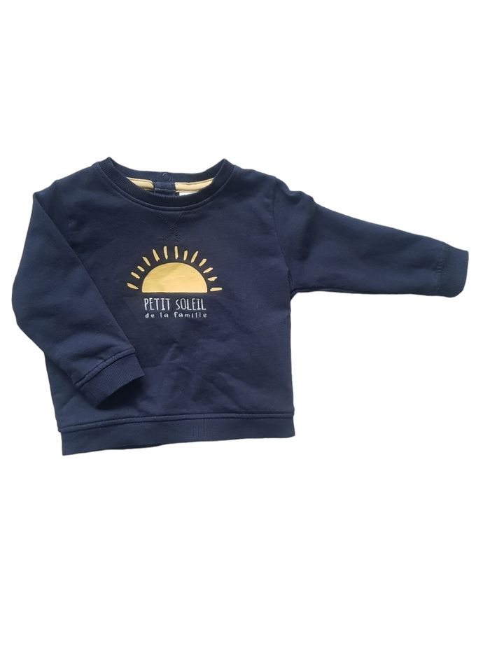 Tape À L'Œil - Sweat manches longues, col rond - "Petit soleil de la famille" (9 mois)