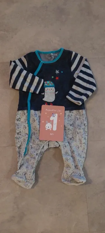 Pyjama velours 12 mois