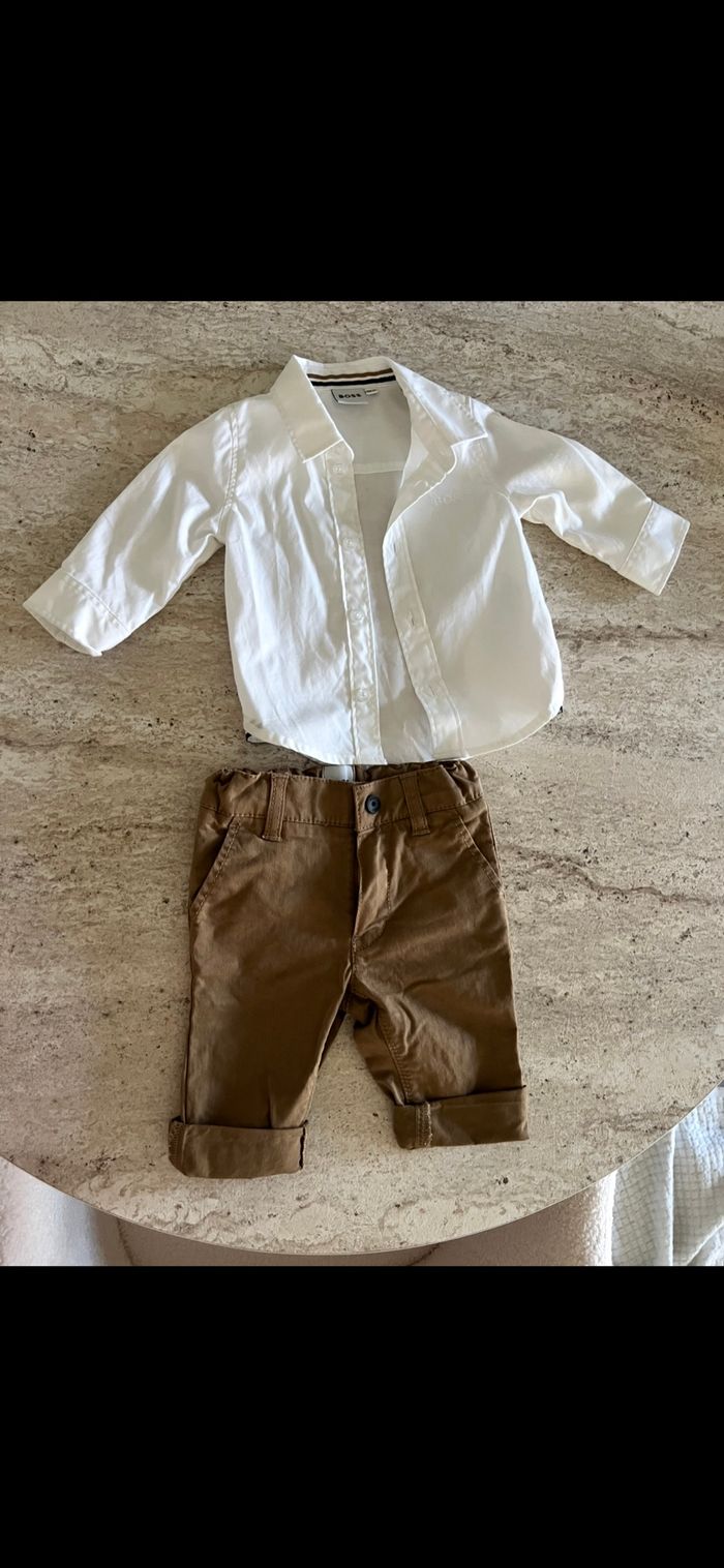 Ensemble chemise pantalon chino boss