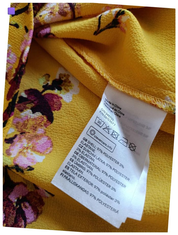 Haut fluide imprimé fleuri – Divided Vintage fleurs bohème cute été estival - photo numéro 3