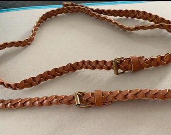 Lot ceintures tressées