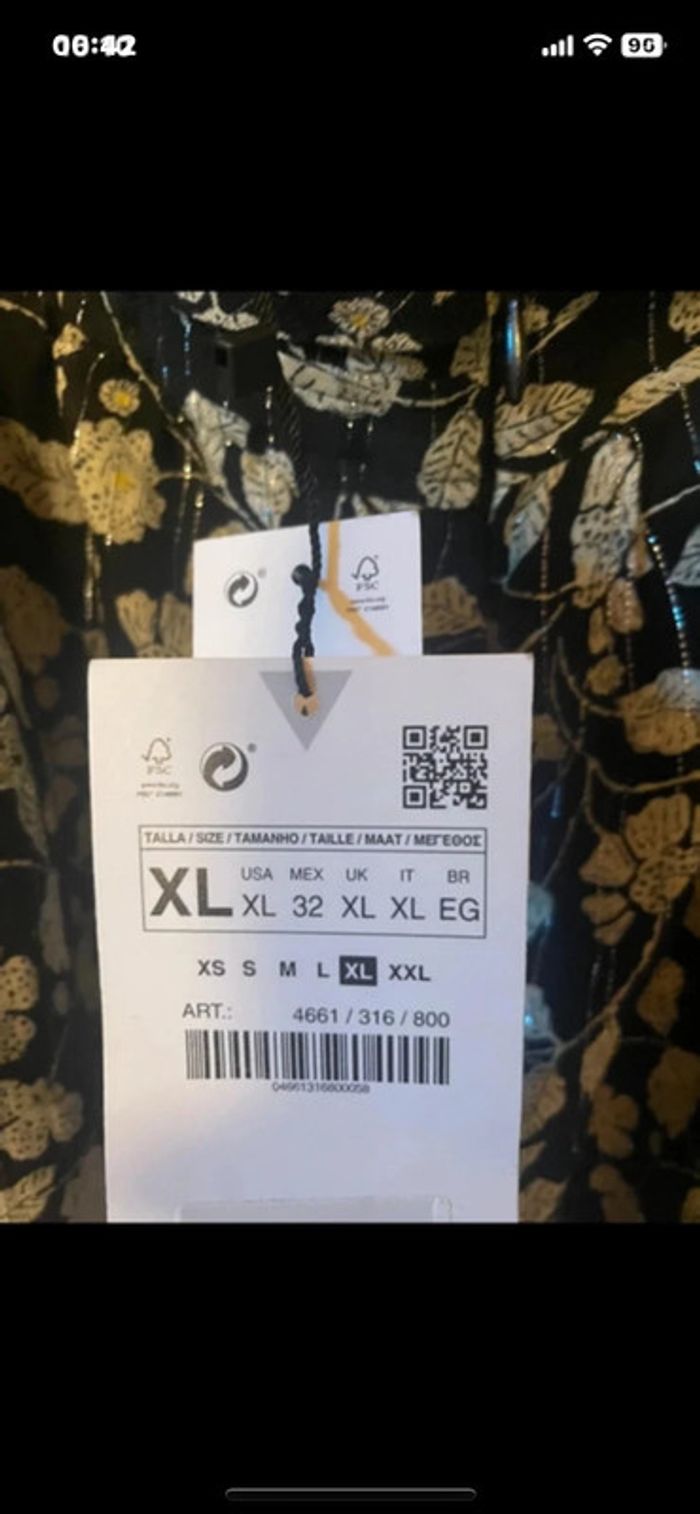 Très belle combinaison robe short Zara taille xl neuve. Valeur 40€ - photo numéro 4