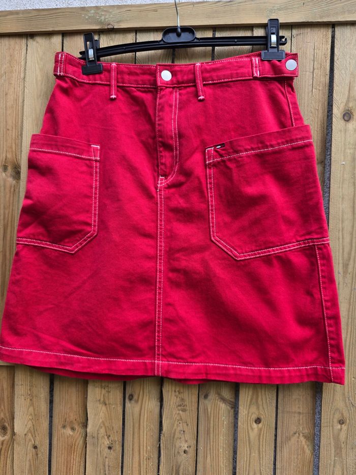 Jupe en jeans cargo 🍒tommy jeans y2k🍒taille 38/40 - photo numéro 3