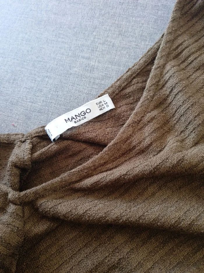 C56 débardeur kaki Mango L - photo numéro 3