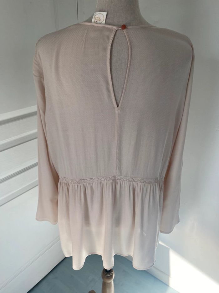 Blouse beige rosé des petits hauts taille 2 - photo numéro 4