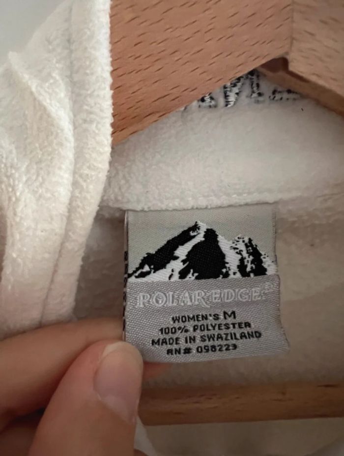 Polaire Polar Edge vintage taille M couleur blanche crème - photo numéro 3