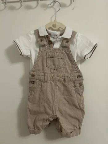 Ensemble salopette polo