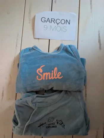 Pijama hiver bébé garçon 9 mois