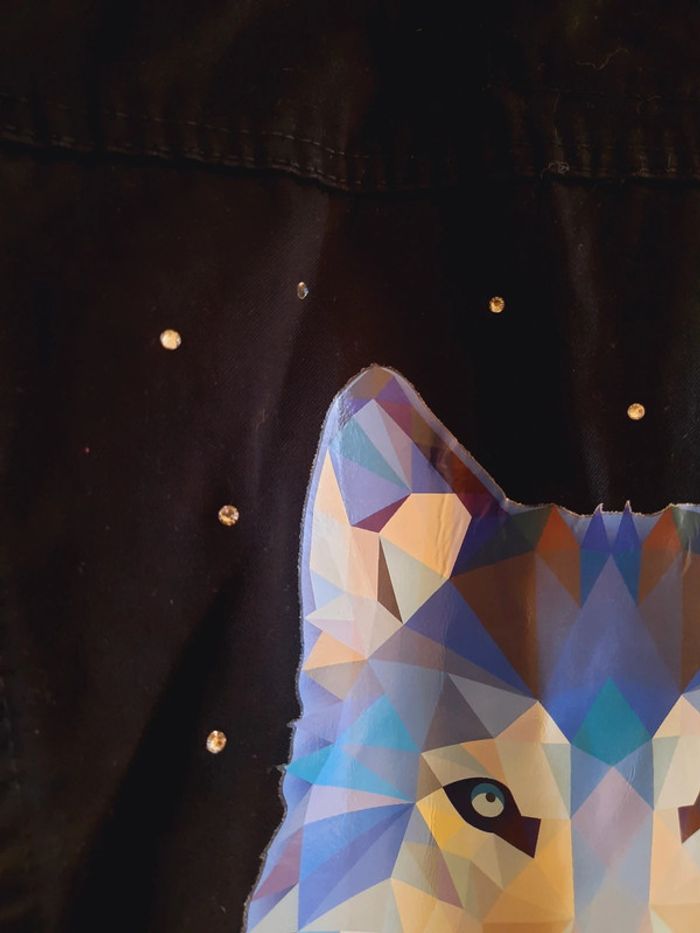 Veste Cimarron customisée loup L - photo numéro 8