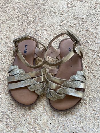 Sandales couleur or kiabi