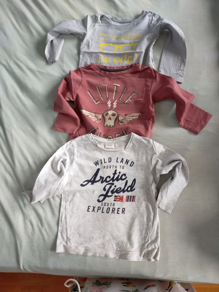 Lot 3 t-shirts manches longues 3 ans