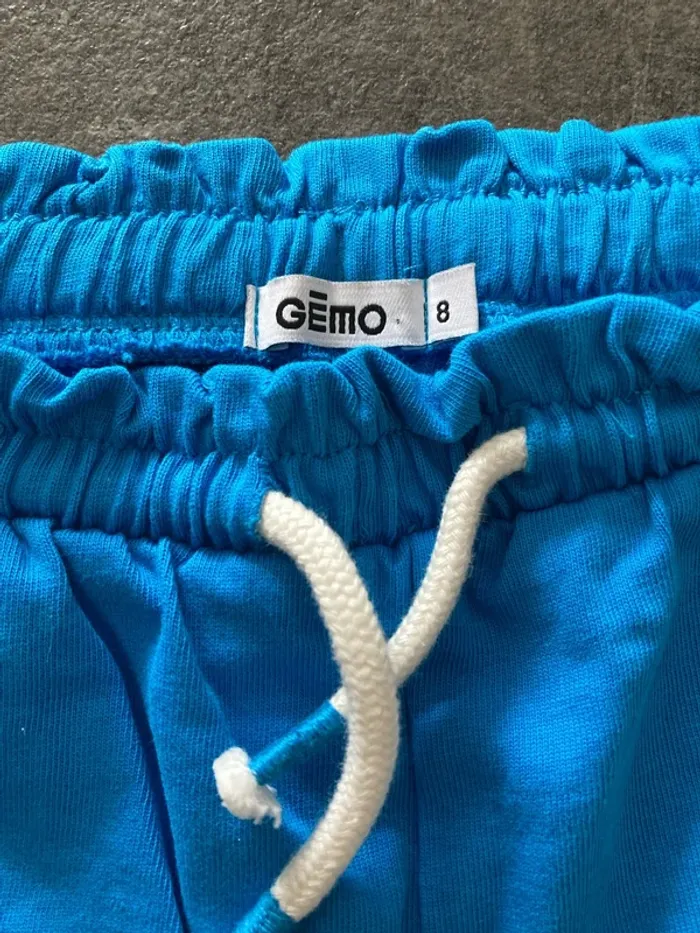 short bleu coton fille 8 ans - photo numéro 2