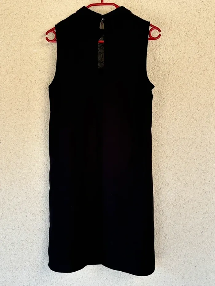 Robe noire col Claudine -  camaïeu - taille 36 - photo numéro 4