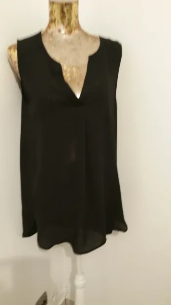 Chemise fluide noire h et m 38